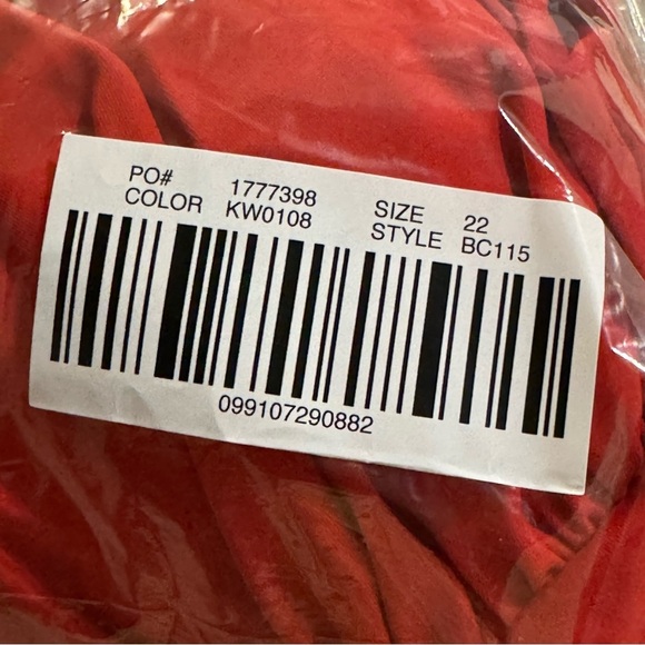 J. Crew Womens $118 Ruched Bandeau One Piece Swimsuit Bright Cerise Sz 22 BC115 - Picture 5 of 5